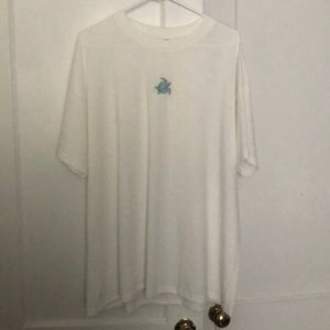 white soft turtle tshirt